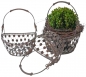 Preview: Henkelkorb Tecla 3er Set - Gartendekoration